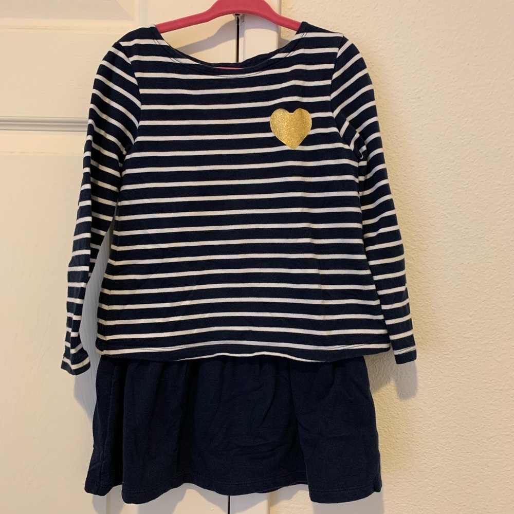 L.O.G.G. Navy Stripes Girls Dress